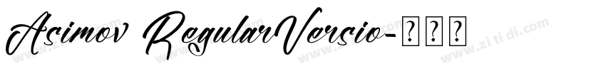 Asimov RegularVersio字体转换